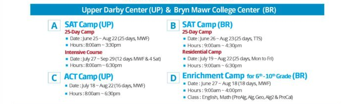 summer camp schedule