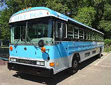 BMC blue bus