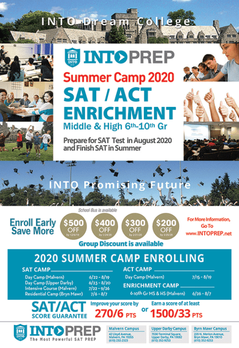 SAT and ACT enrichment prep in Malvern, PA