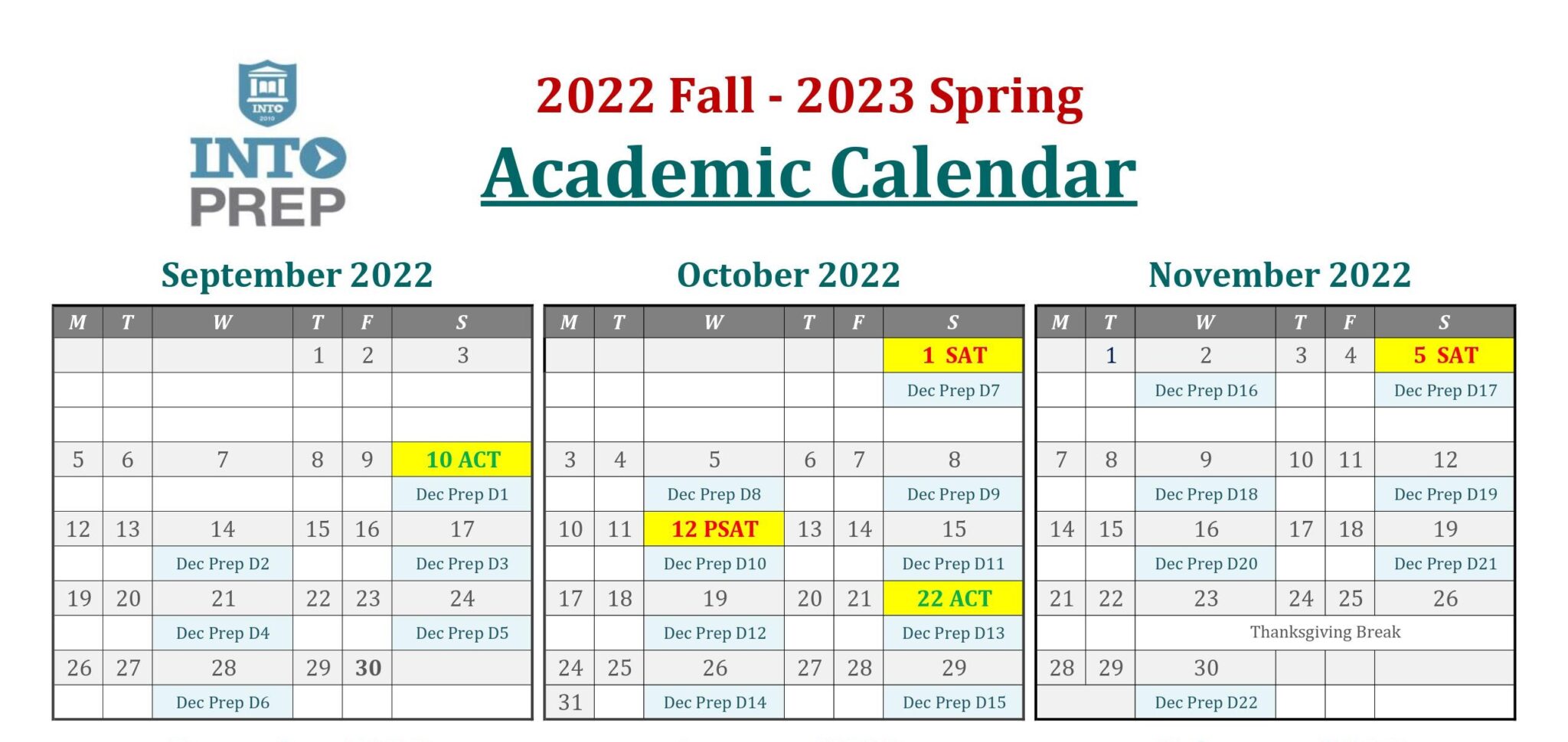 Academic_Calendar_2022FL_&_2023SP | INTO Prep